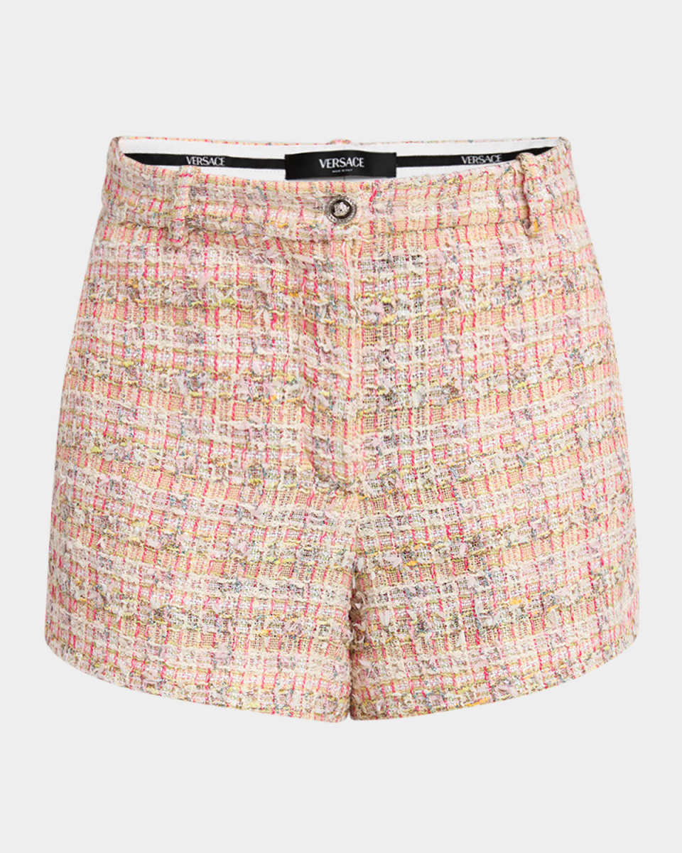 Metallic Fancy Eyelash Tweed Shorts